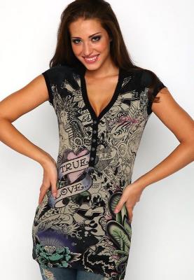 Cheap Ed Hardy shirts women wholesale No. 814